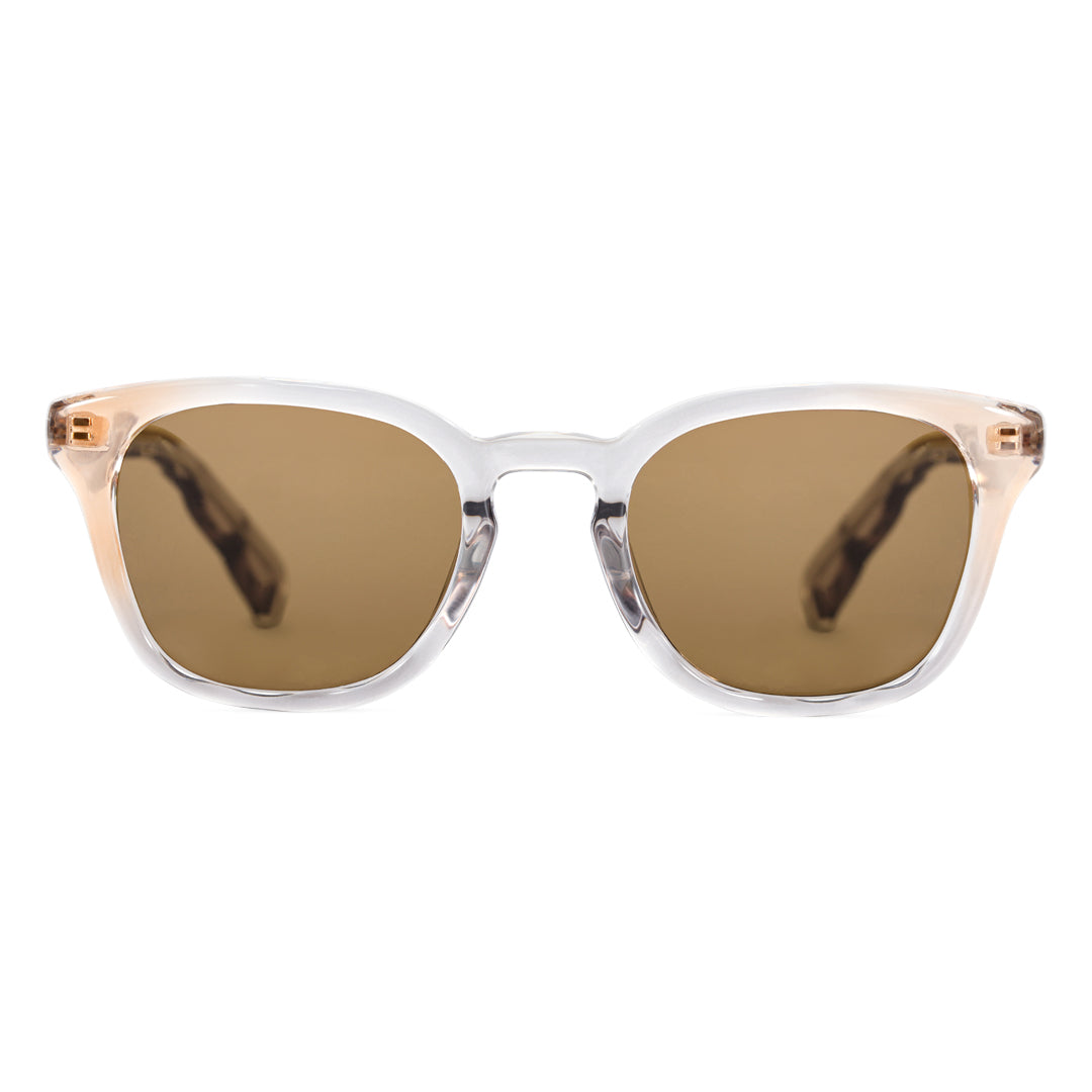Front view of Avery square pc sunglasses SP0032404 in multicolor