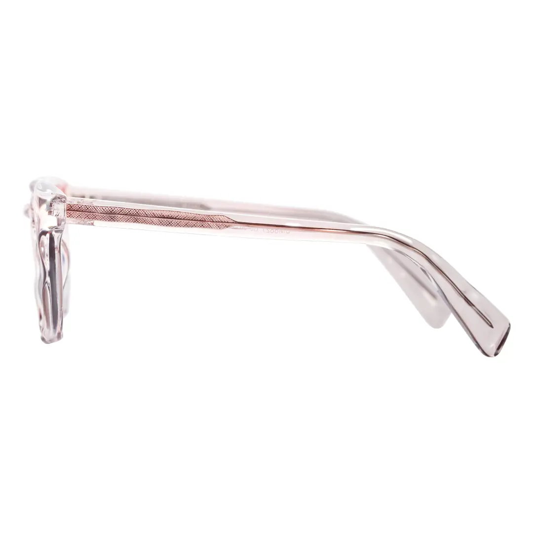 Side view of Avery square pc sunglasses SP0032404 in pink