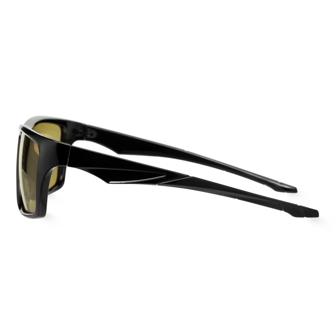 Side view of Kieran square pc sunglasses SP0102410 in brown