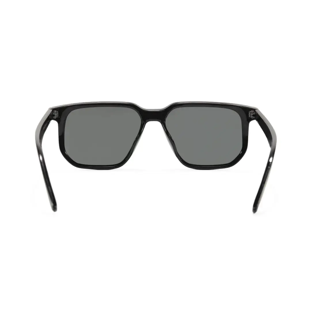 Back view of Lior square pc sunglasses SP0142506 in black