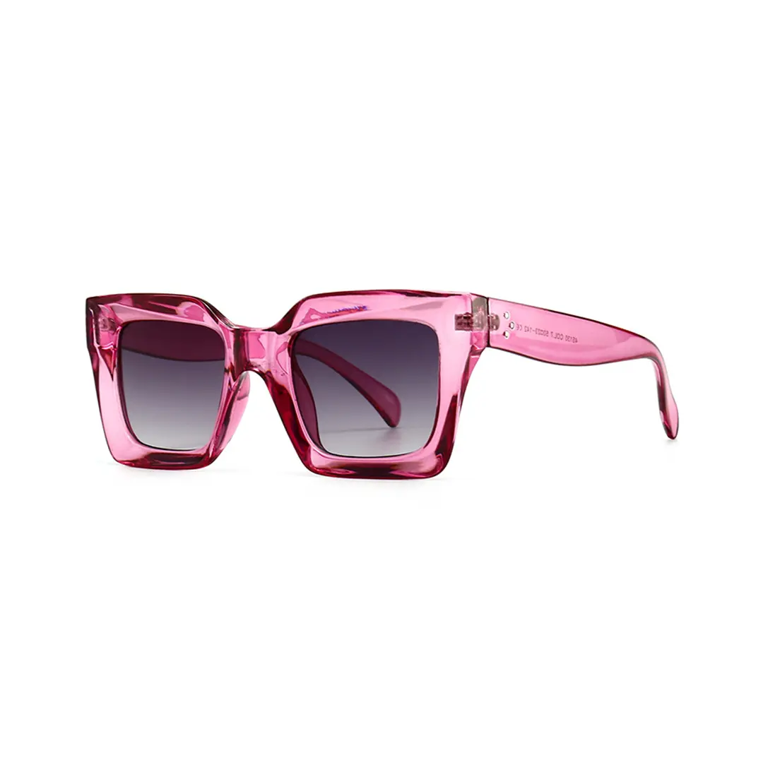 Angle view of Sloane square pc sunglasses SP0192507 in pink