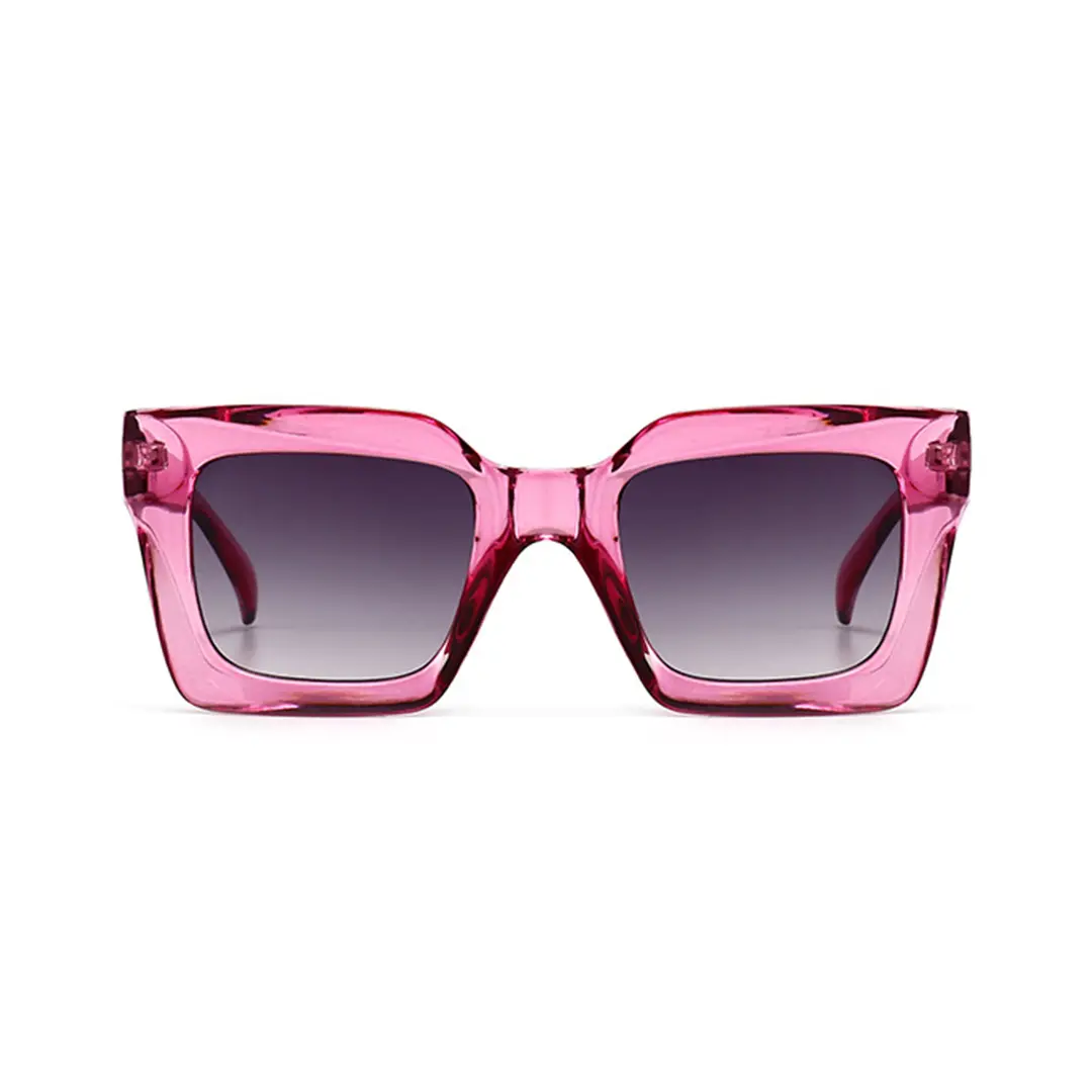 Front view of Sloane square pc sunglasses SP0192507 in pink