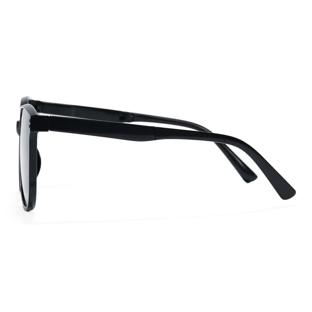 Side view of Havenr square pc sunglasses SP0302604 in black