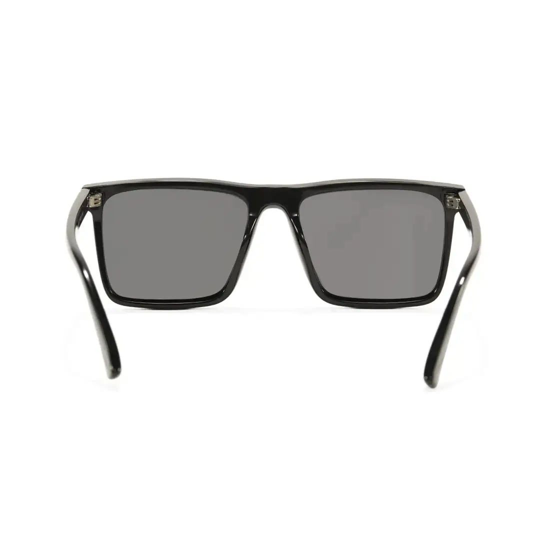 Back view of Evan square tr90 sunglasses SR0112506 in black