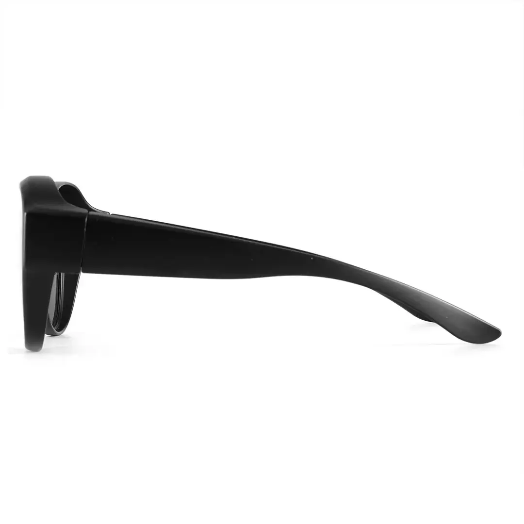 Side view of Bran square tr90 sunglasses SR0152303 in black