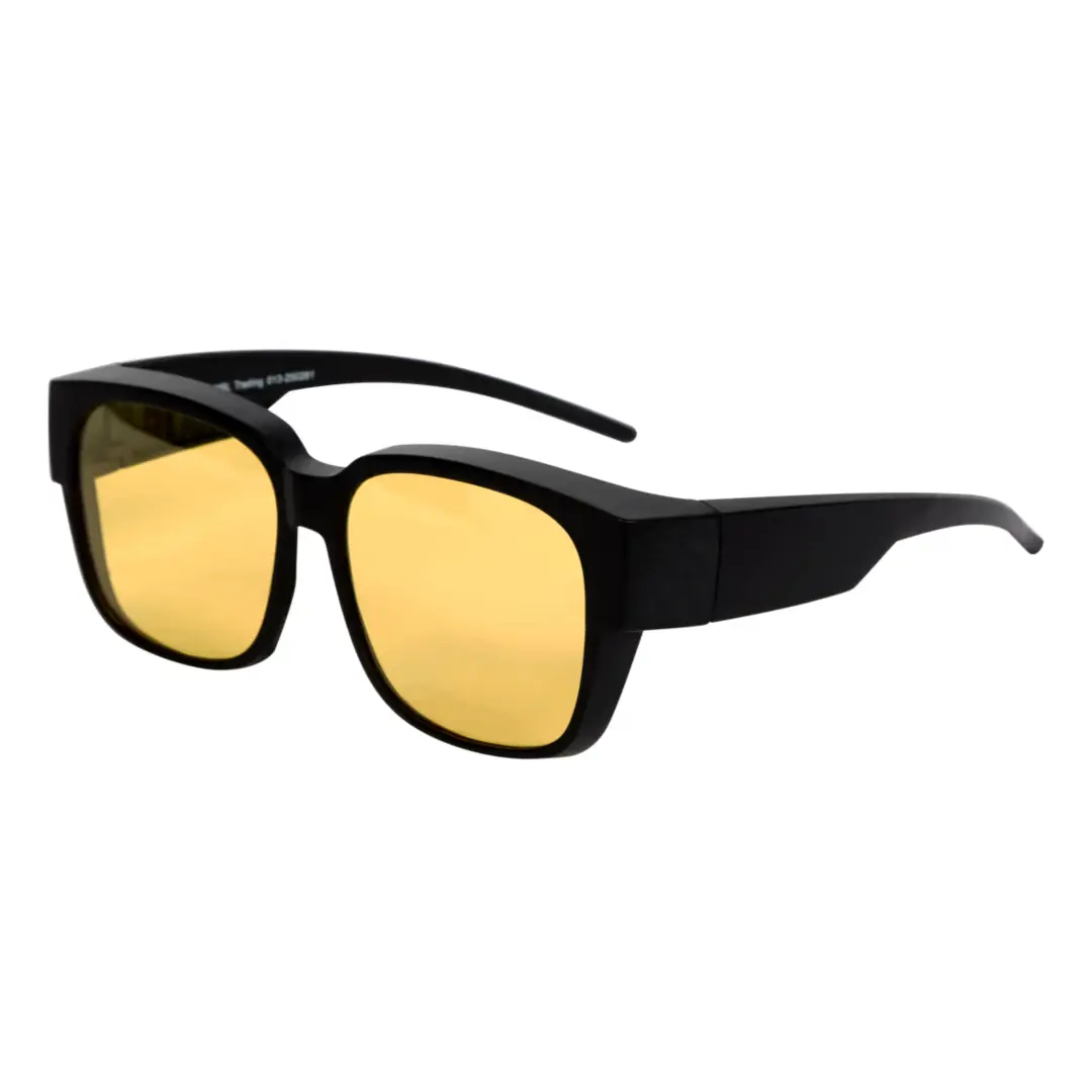 Angle view of Bran square tr90 sunglasses SR0152303 in yellow