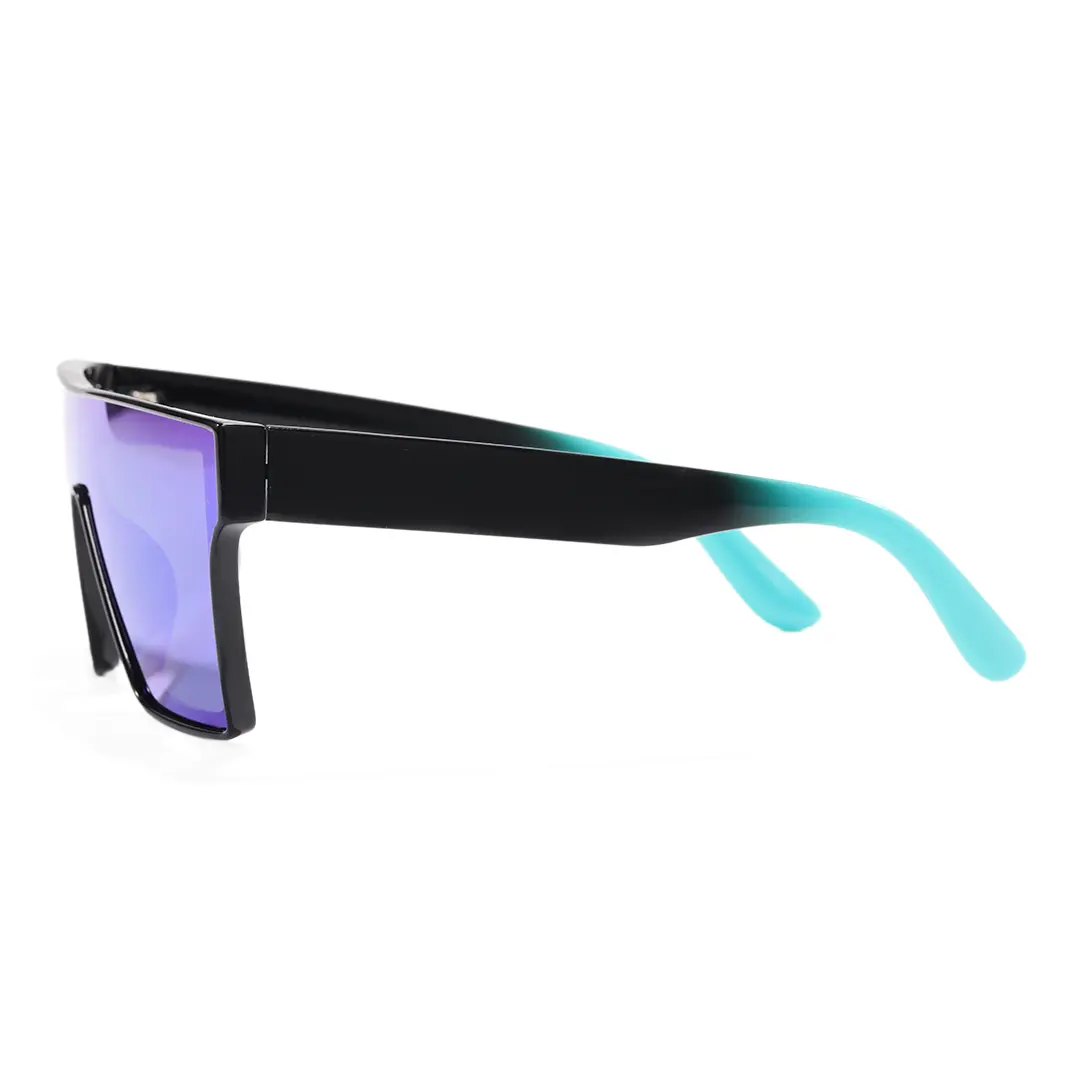Side view of Quentin fashion square tr90 sunglasses SR0252603 in blue