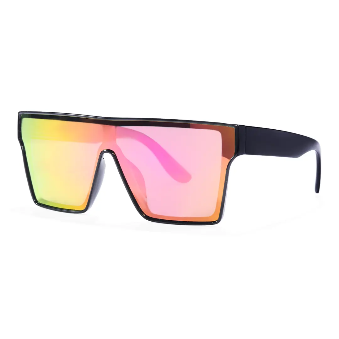 Angle view of Quentin fashion square tr90 sunglasses SR0252603 in red