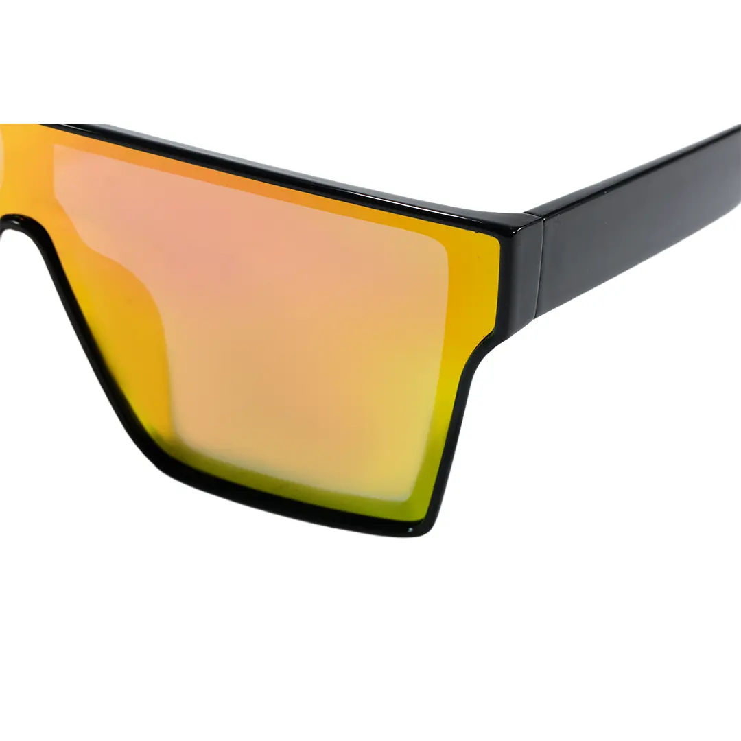 End piece detail of Quentin fashion square tr90 sunglasses SR0252603 in red