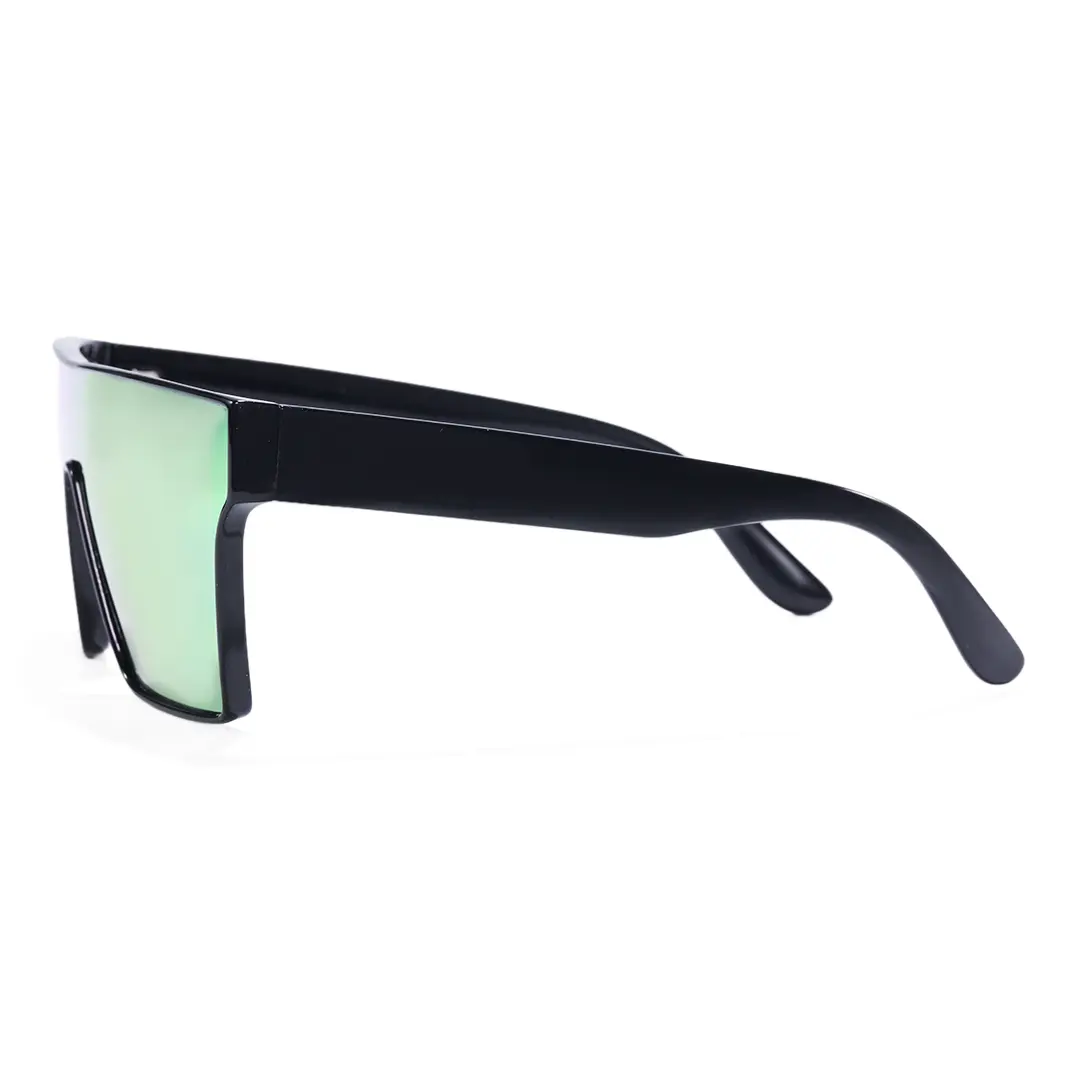 Side view of Quentin fashion square tr90 sunglasses SR0252603 in red