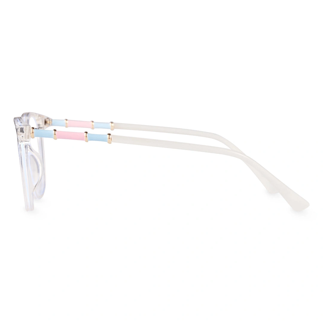 Side view of Adlia round tr90 eyeglasses RR0032408 in clear