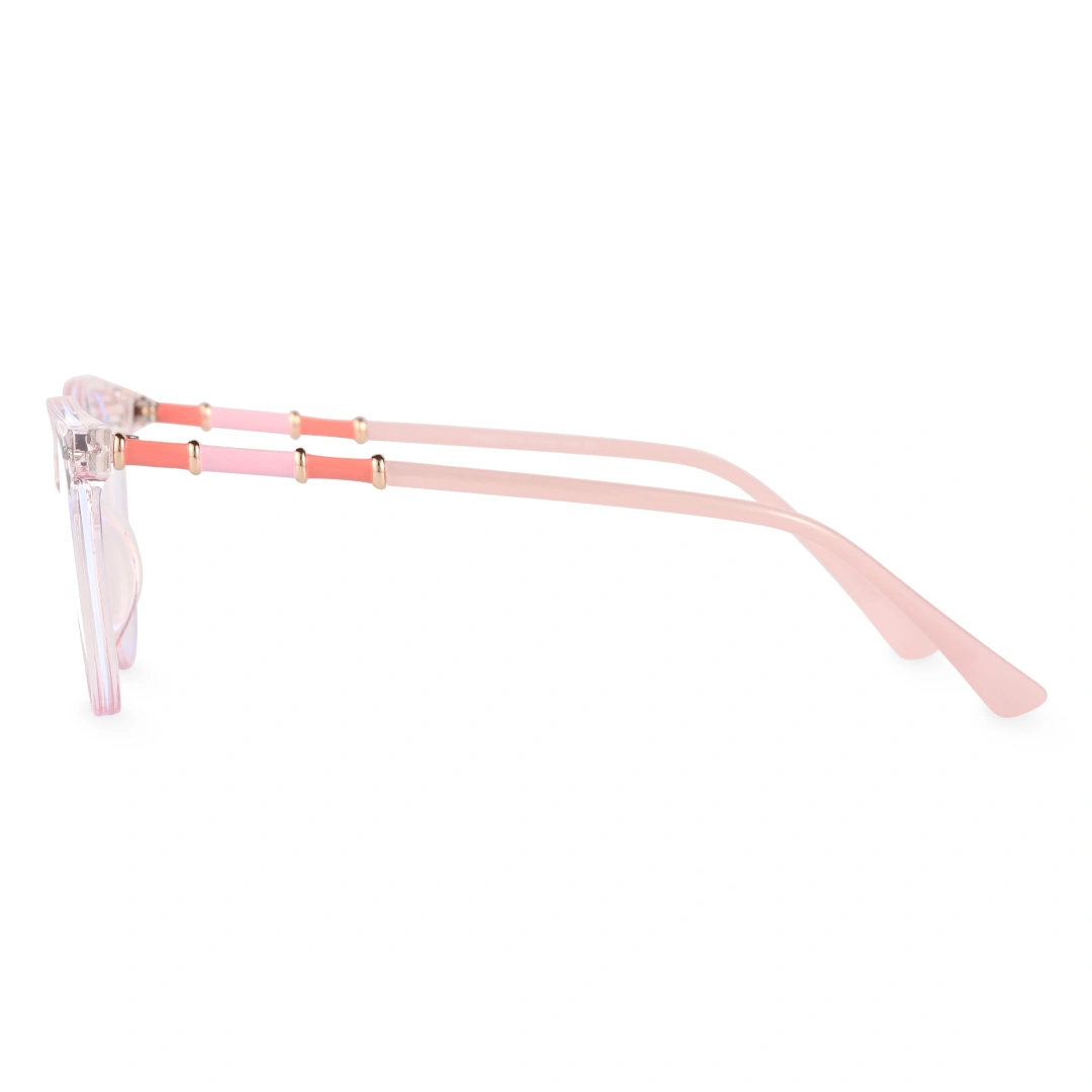 Side view of Adlia round tr90 eyeglasses RR0032408 in pink
