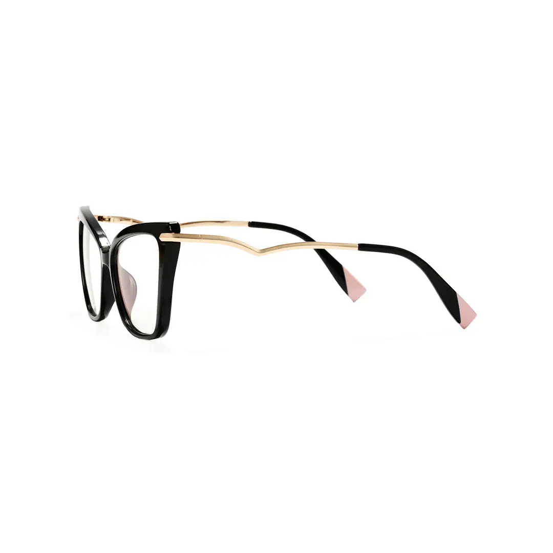 Side view of Aida butterfly tr90 eyeglasses UR0172502 in black