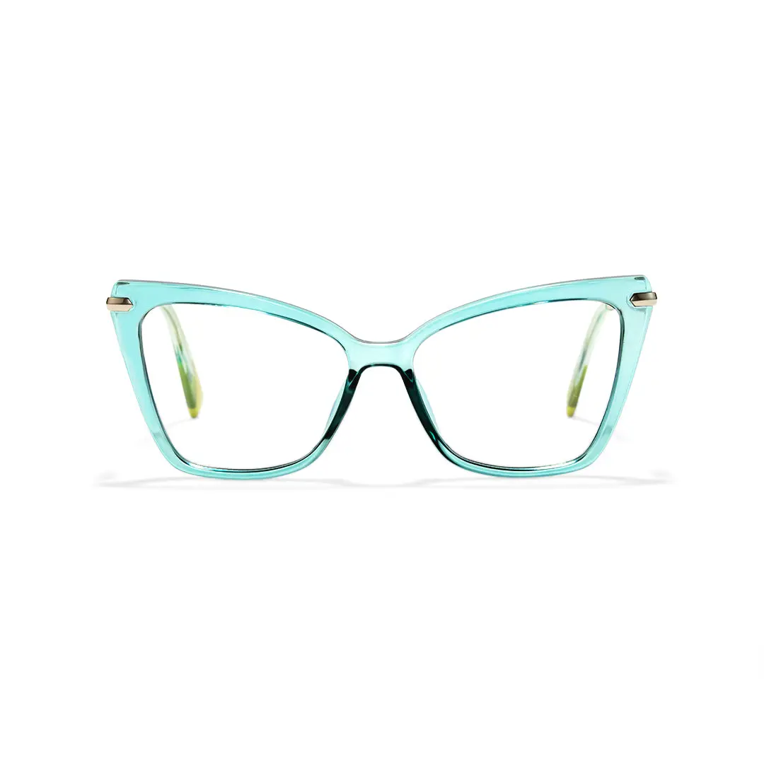 Front view of Aida butterfly tr90 eyeglasses UR0172502 in blue