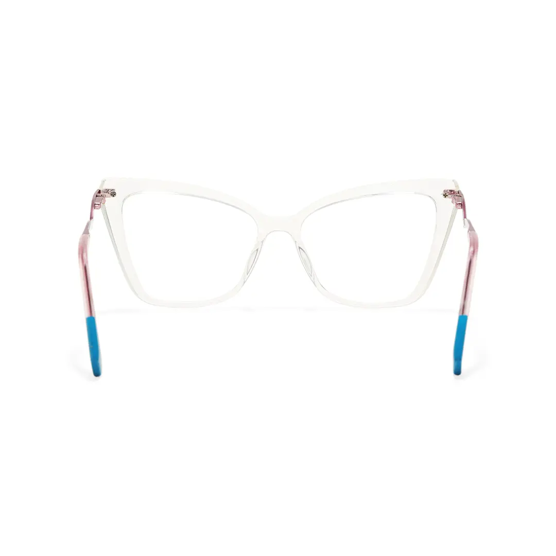 Back view of Aida butterfly tr90 eyeglasses UR0172502 in clear