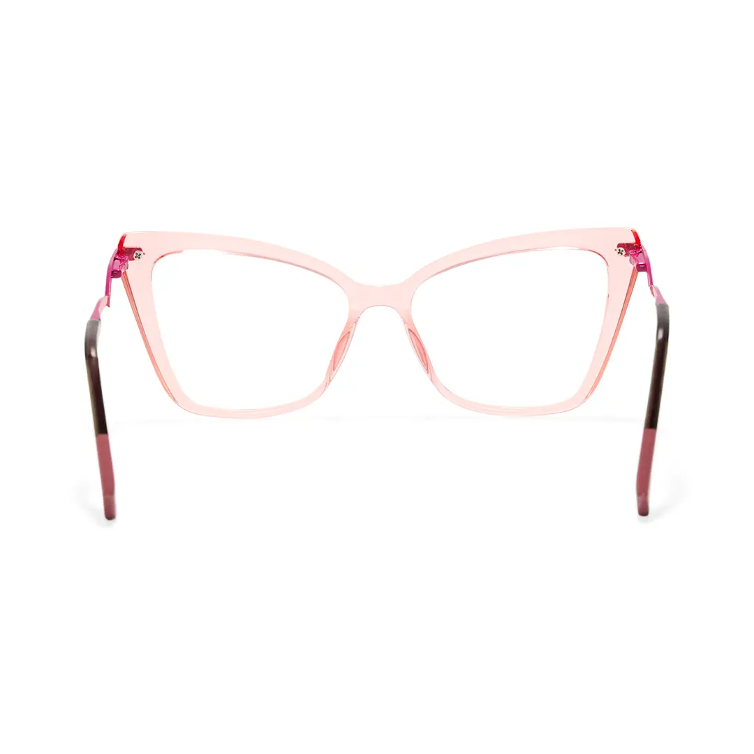 Back view of Aida butterfly tr90 eyeglasses UR0172502 in pink