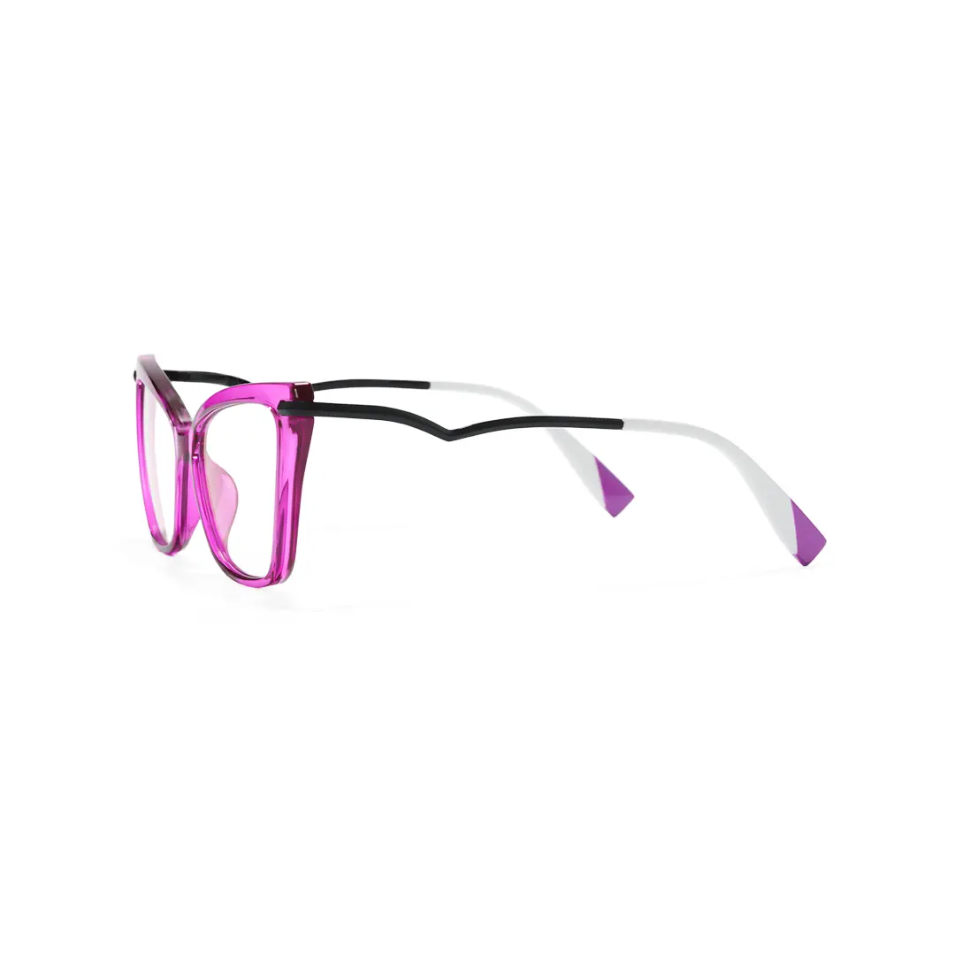 Side view of Aida butterfly tr90 eyeglasses UR0172502 in purple
