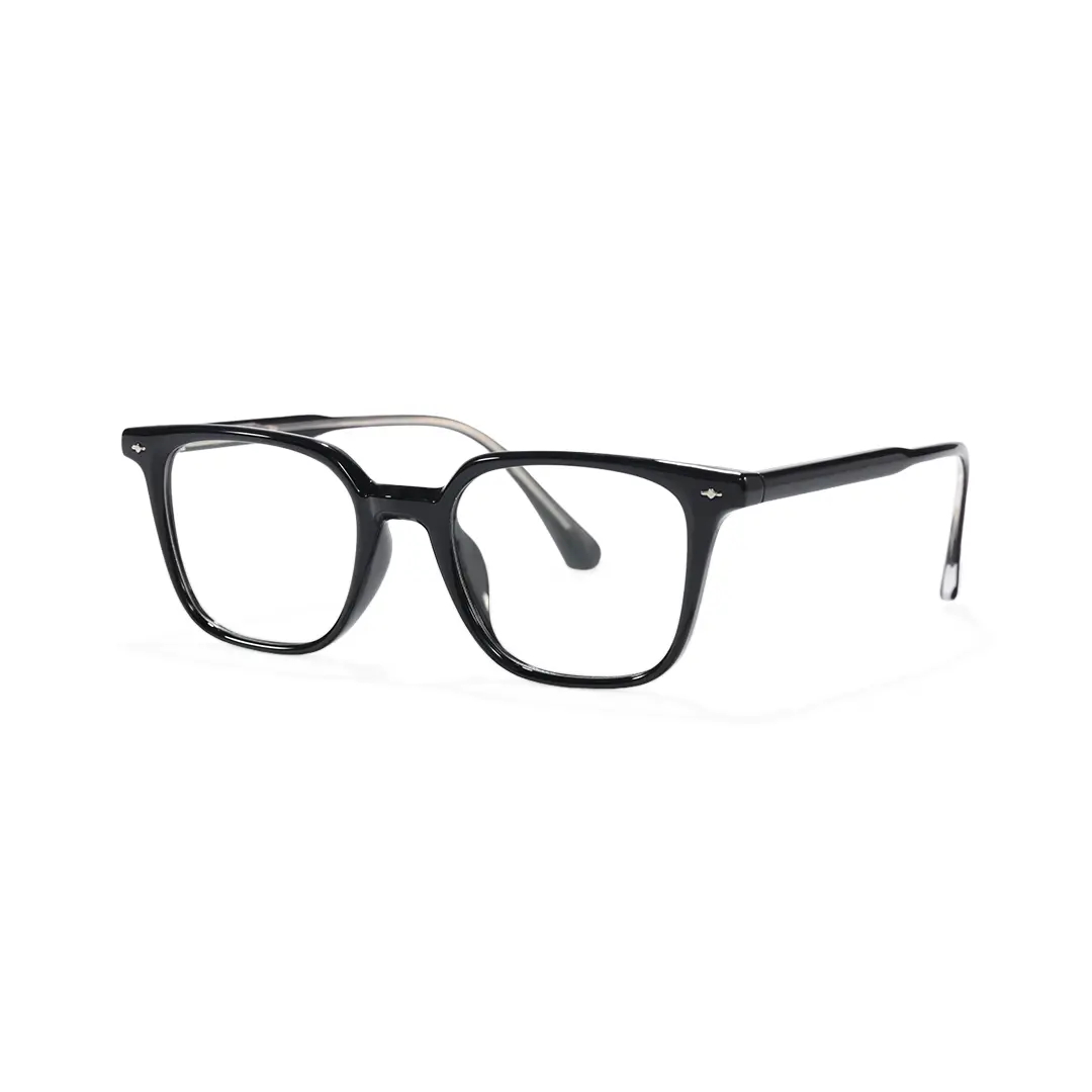 Angle view of Ailany rectangle tr90 eyeglasses ER0112508 in black