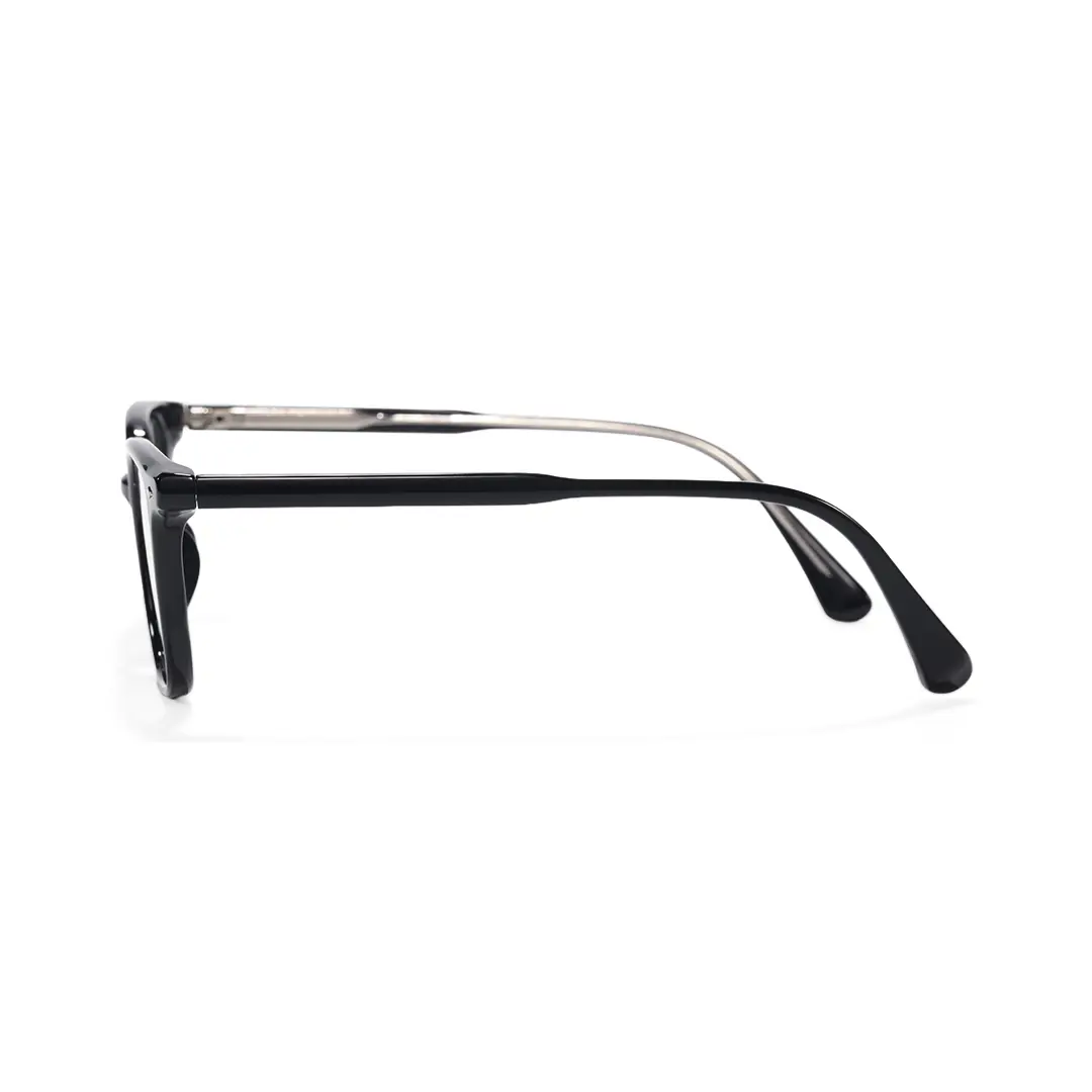 Side view of Ailany rectangle tr90 eyeglasses ER0112508 in black