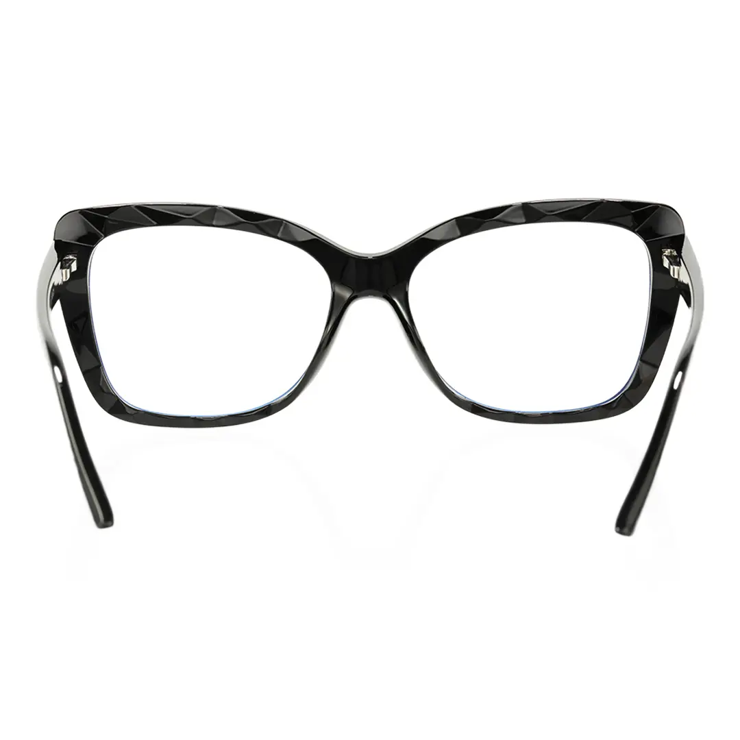Back view of Ailsa cat eye tr90 eyeglasses CR0242502 in black