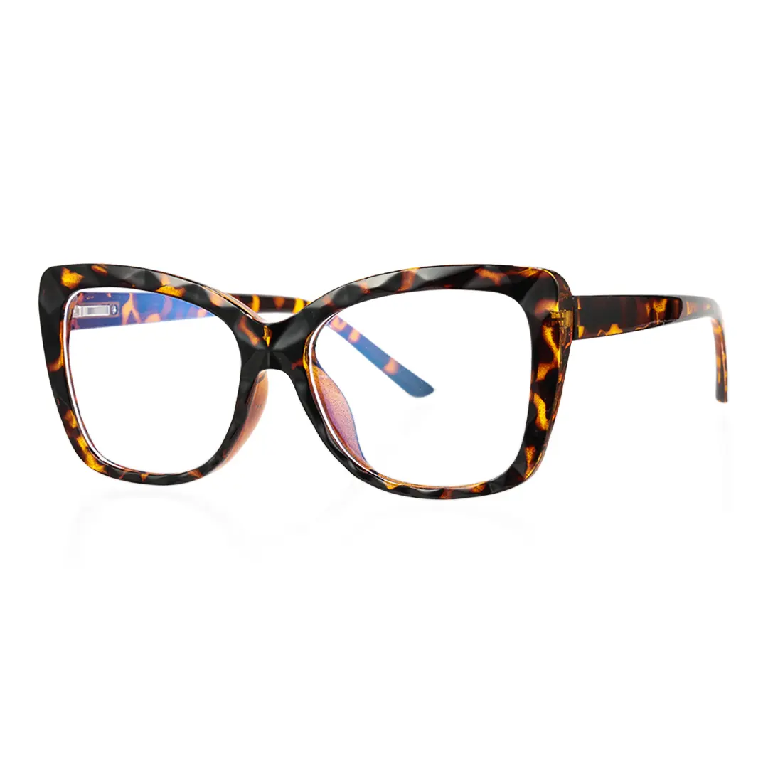 Angle view of Ailsa cat eye tr90 eyeglasses CR0242502 in tortoise