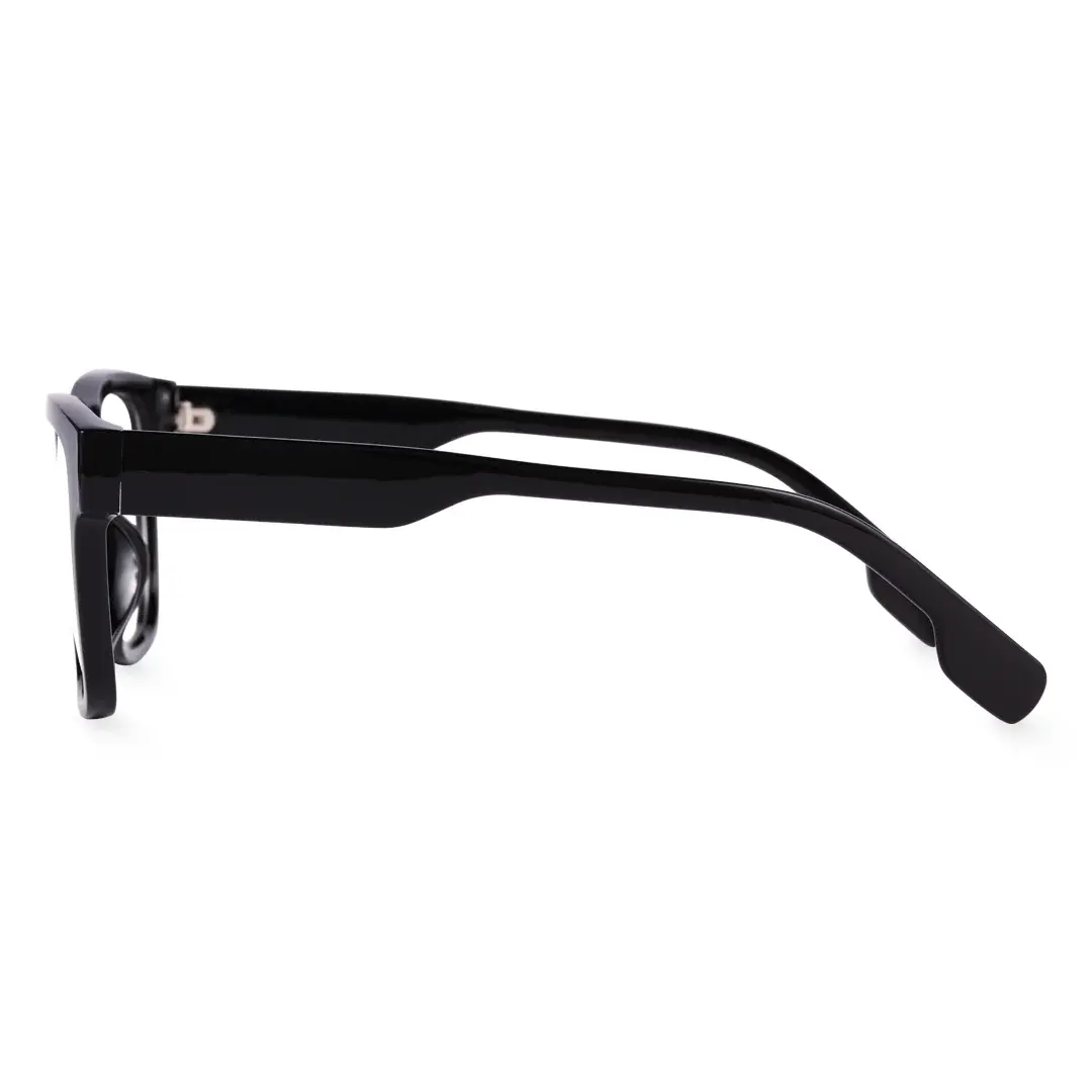 Side view of Amant rectangle pc eyeglasses SP0072209 in black