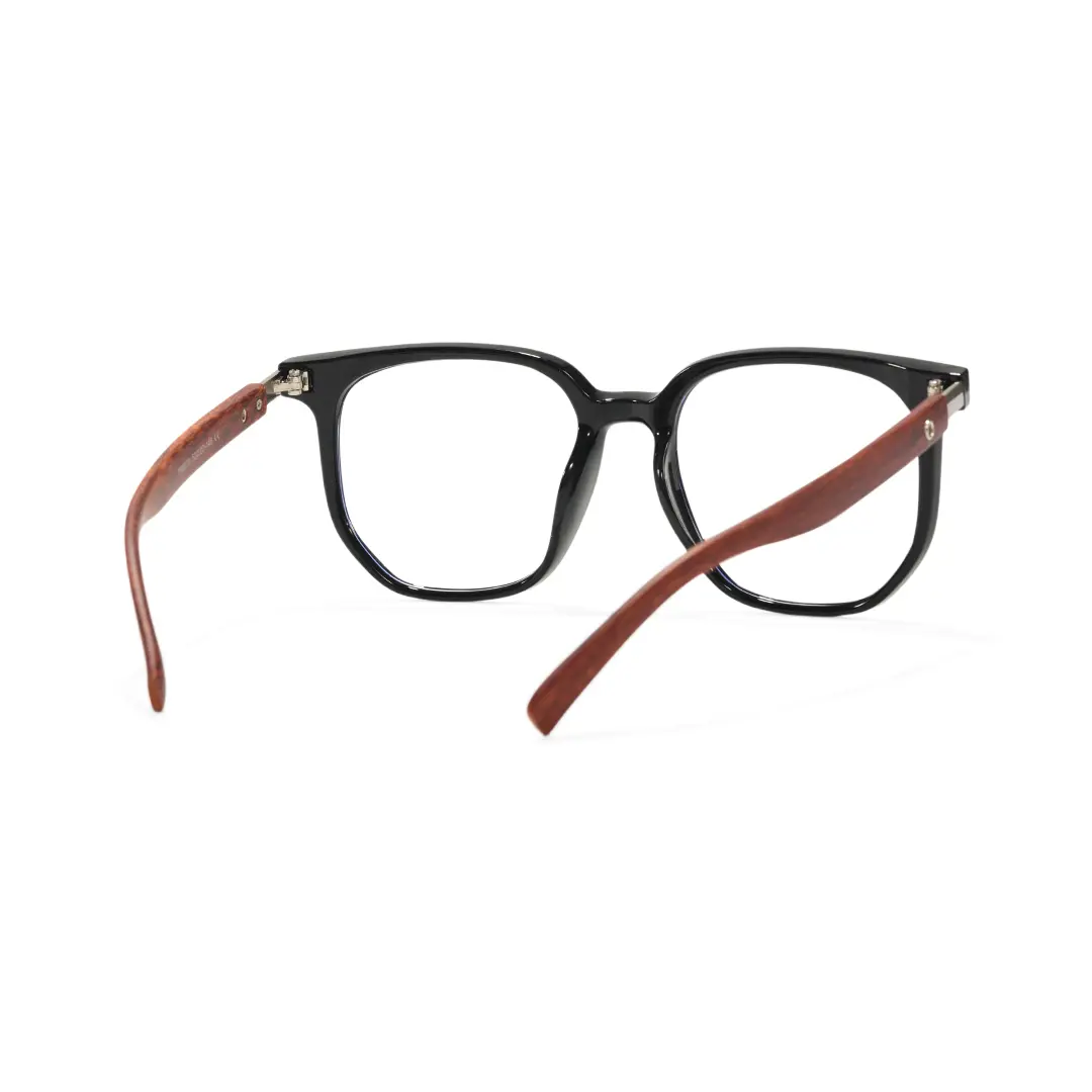 Back view of Arden square tr90 eyeglasses SR0432508 in black