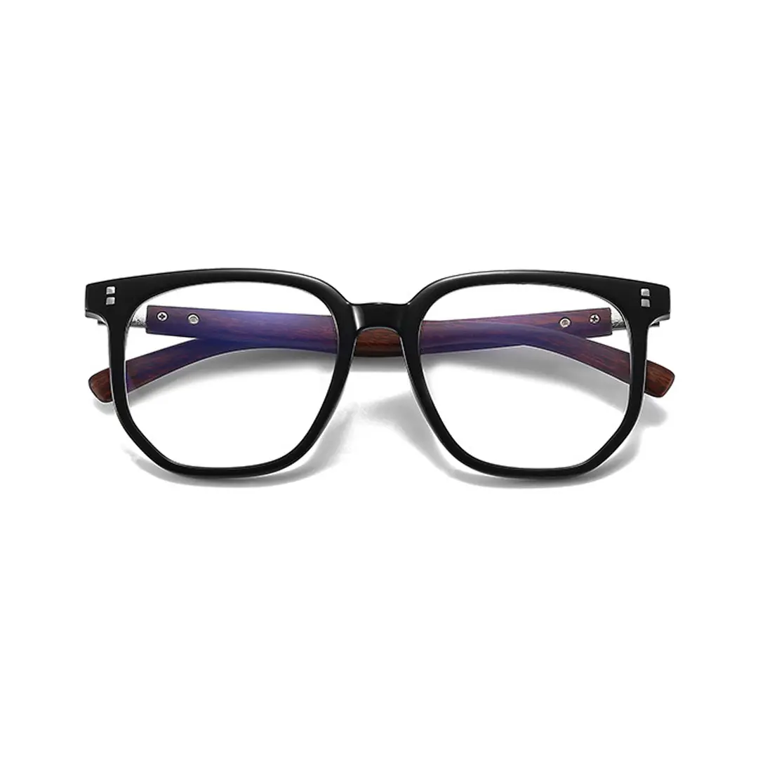 Front folded view of Arden square tr90 eyeglasses SR0432508 in black