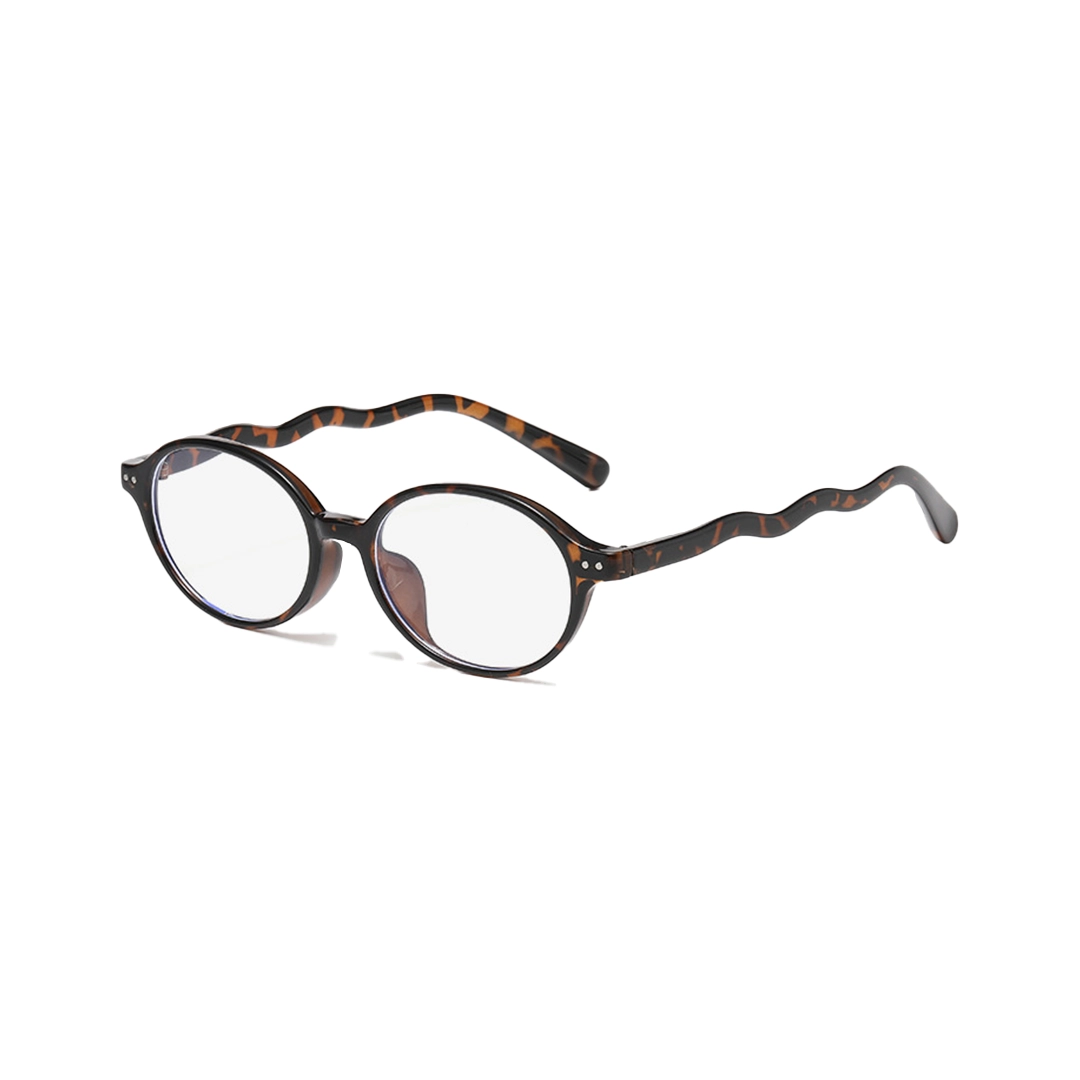 Angle view of Arix oval pc eyeglasses OR0342512 in tortoise