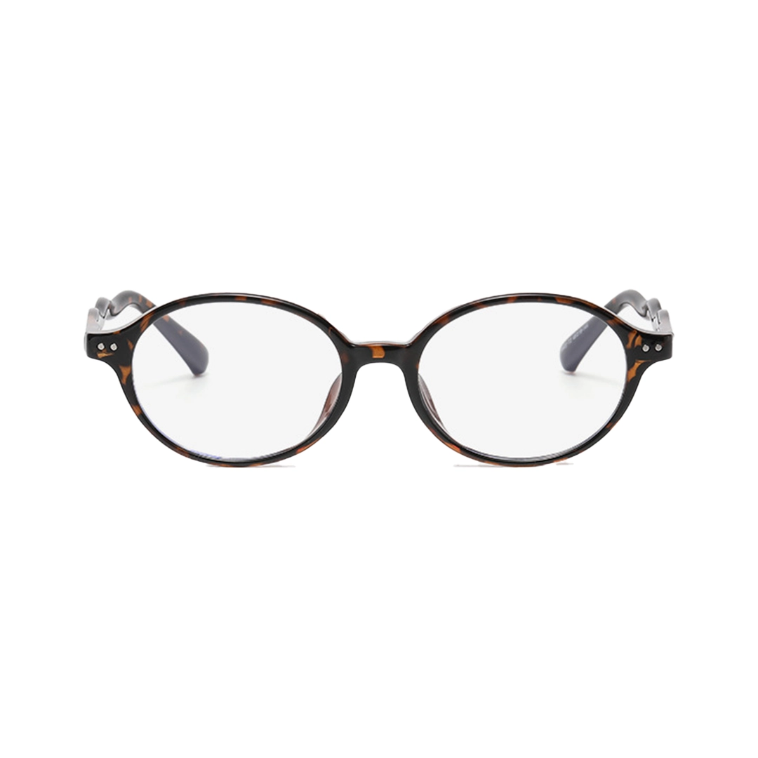 Front view of Arix oval pc eyeglasses OR0342512 in tortoise