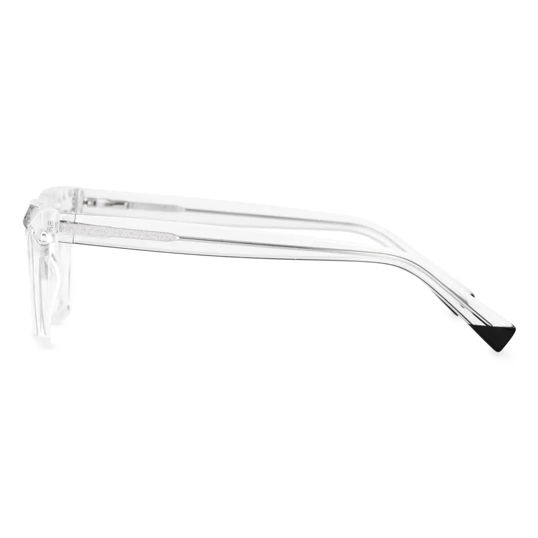 Side view of Beim geometric tr90 eyeglasses GR0432302 in clear