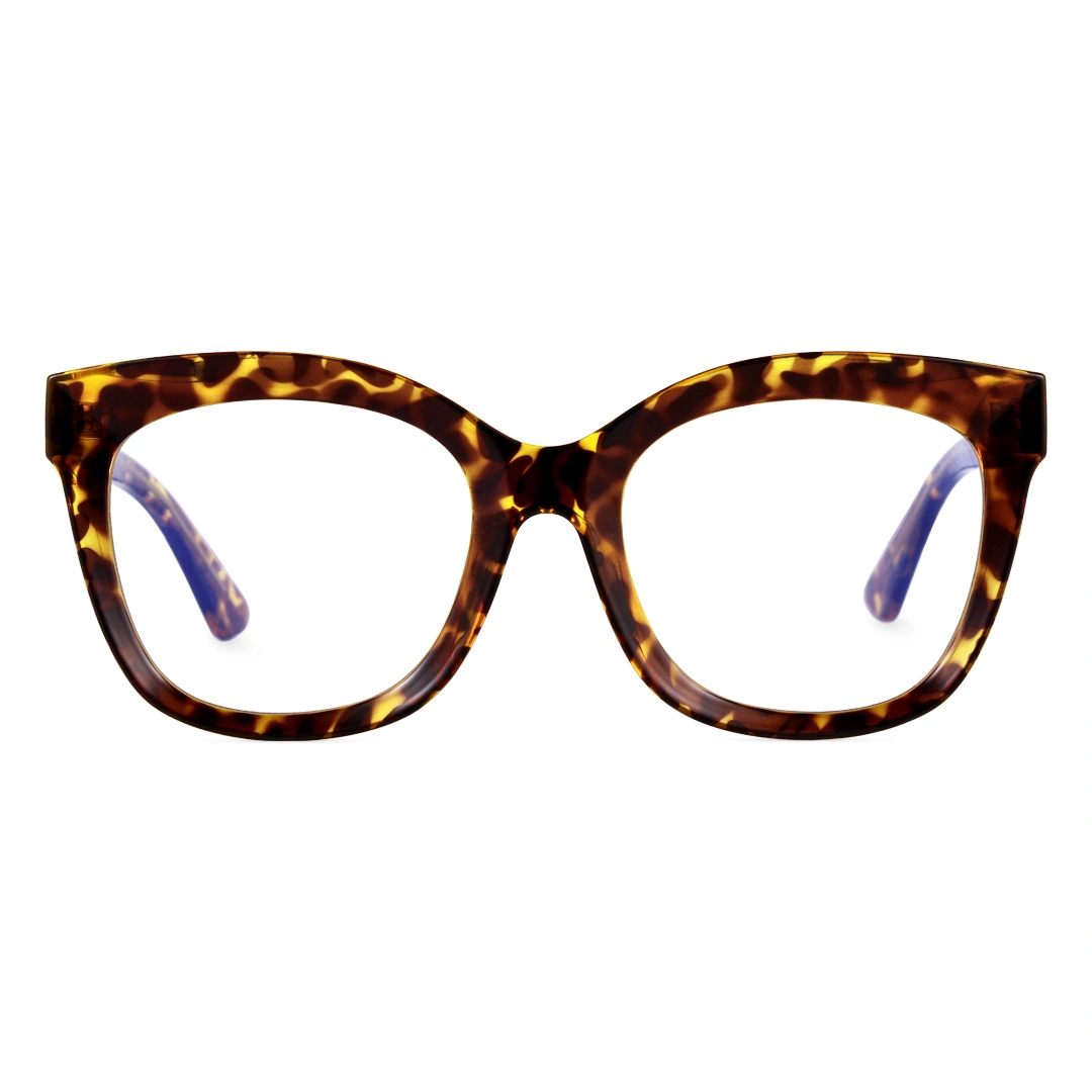 Front view of Bend cat eye tr90 eyeglasses CR0532505 in tortoise