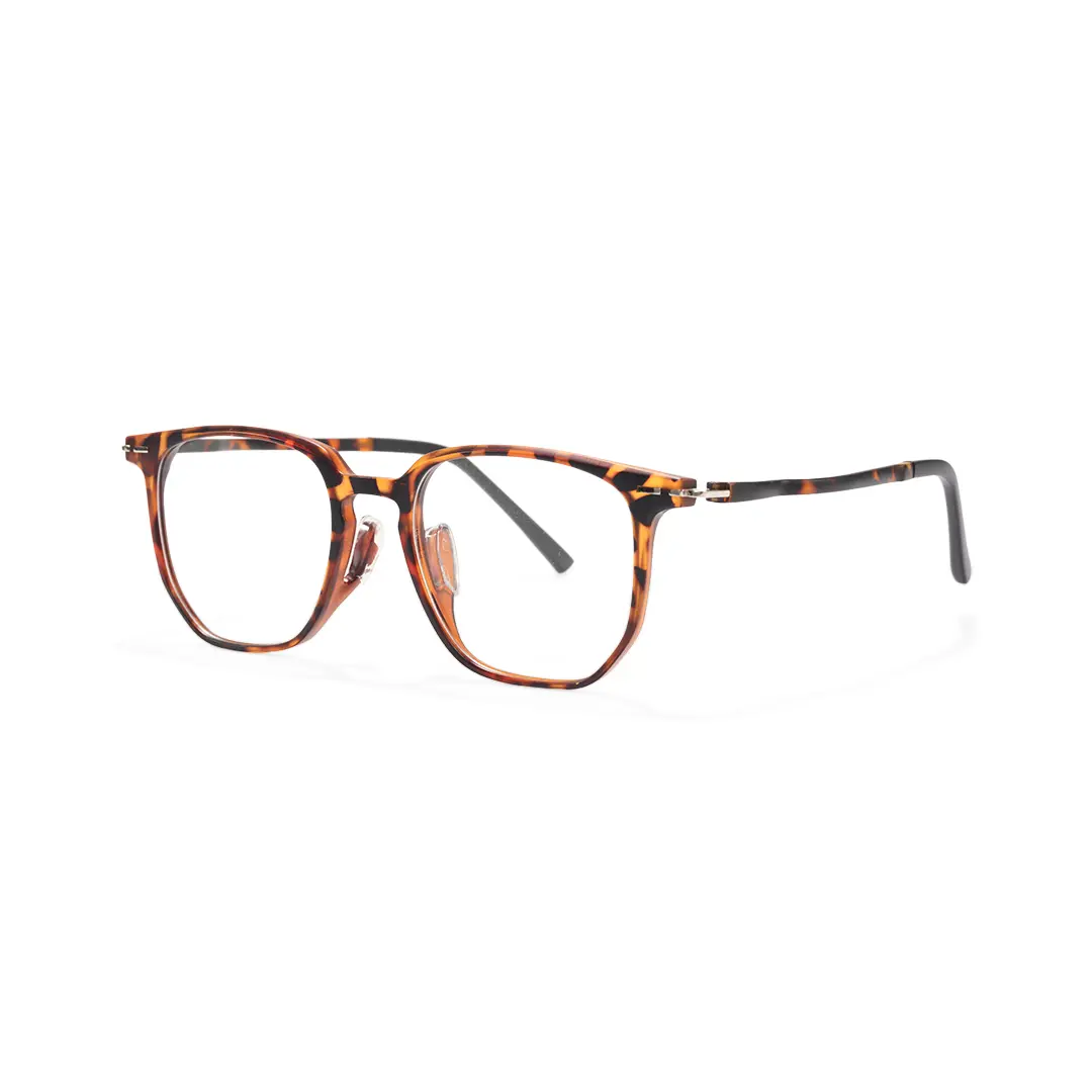Angle view of Benny square tr90 eyeglasses SR0042508 in tortoise
