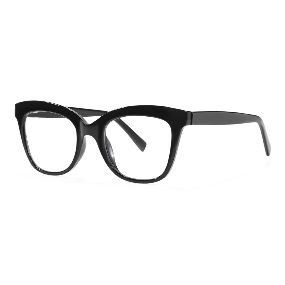 Angle view of Bike cat eye tr90 eyeglasses CR0272302 in black
