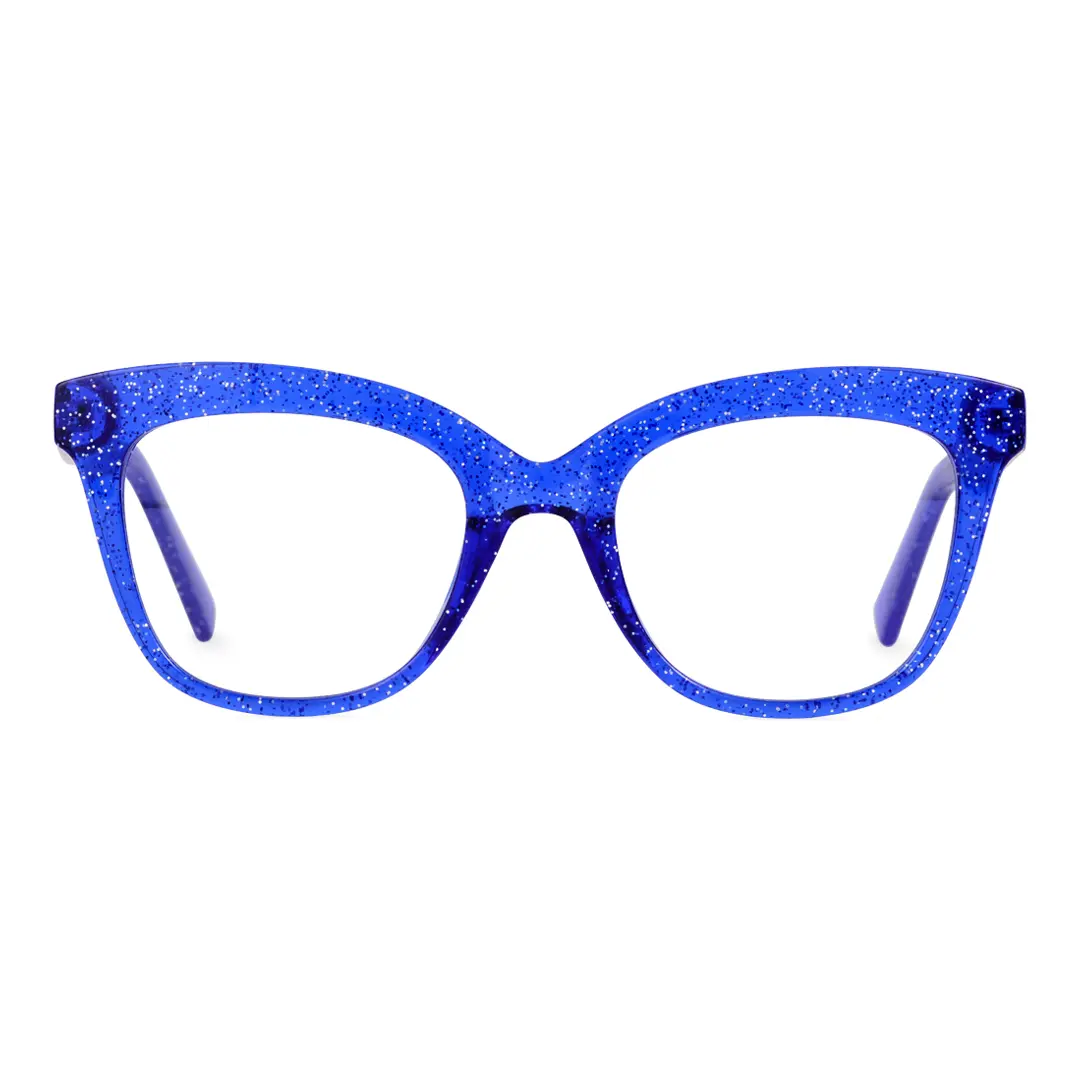 Front view of Bike cat eye tr90 eyeglasses CR0272302 in blue