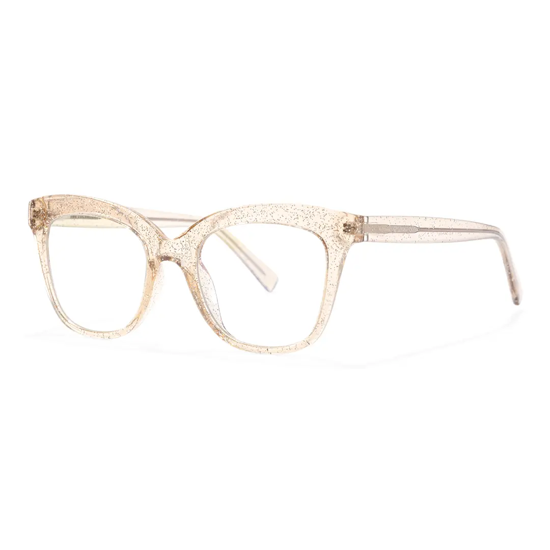 Angle view of Bike cat eye tr90 eyeglasses CR0272302 in gold