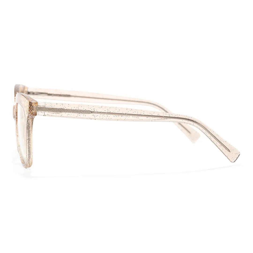 Side view of Bike cat eye tr90 eyeglasses CR0272302 in gold