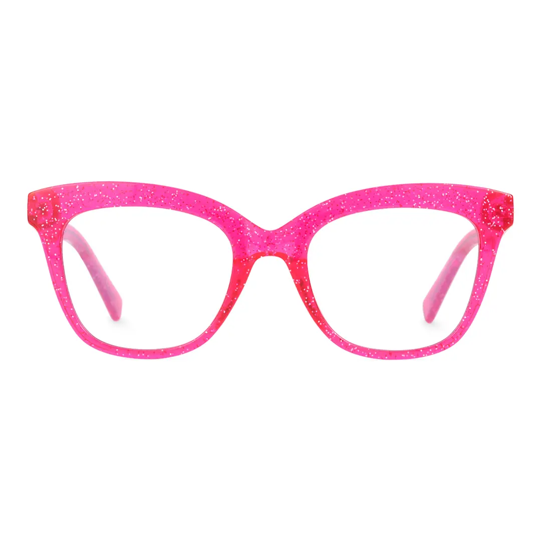 Front view of Bike cat eye tr90 eyeglasses CR0272302 in pink