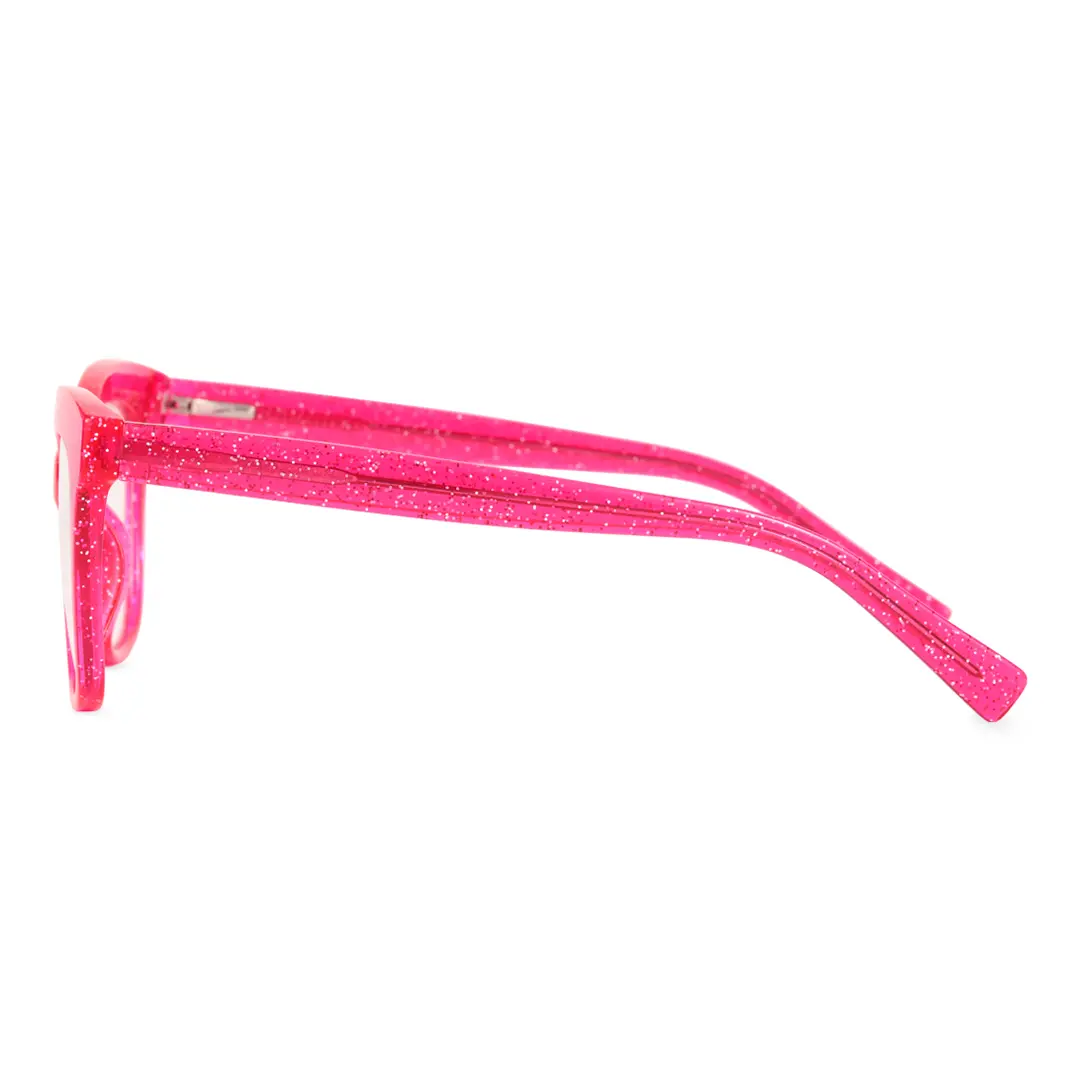 Side view of Bike cat eye tr90 eyeglasses CR0272302 in pink