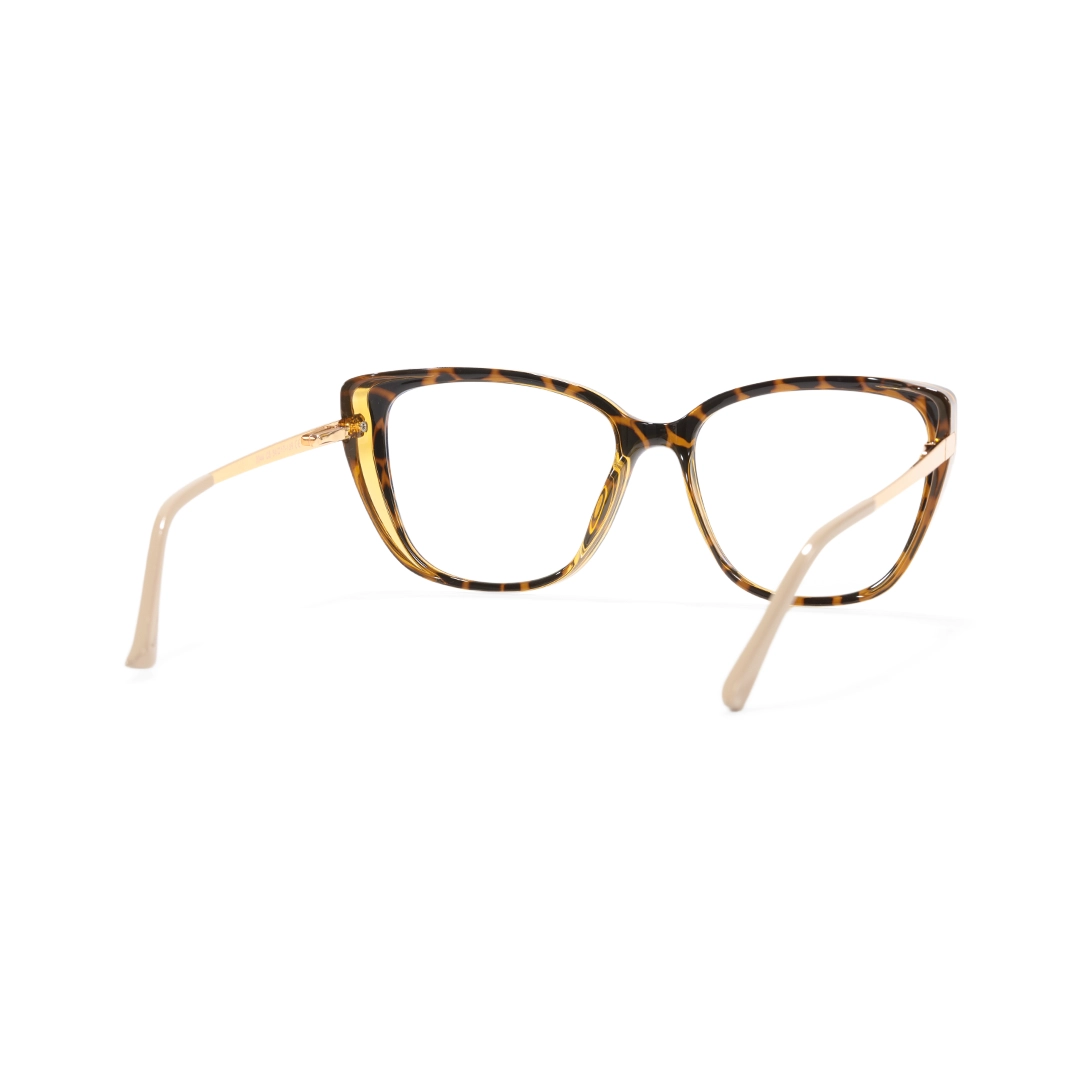 Back view of Bink cat eye tr90 eyeglasses CR0262310 in beige