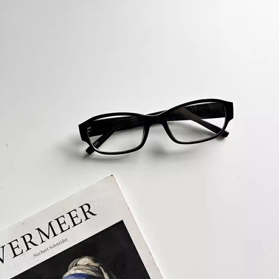 Front view of Blaire rectangle pc eyeglasses EP0372512 in black
