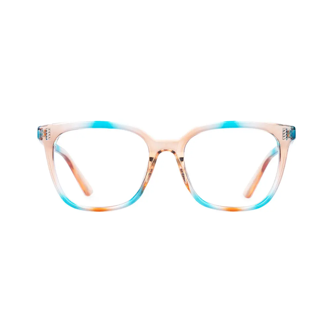 Front view of Blik square pc eyeglasses SP0042304 in pink