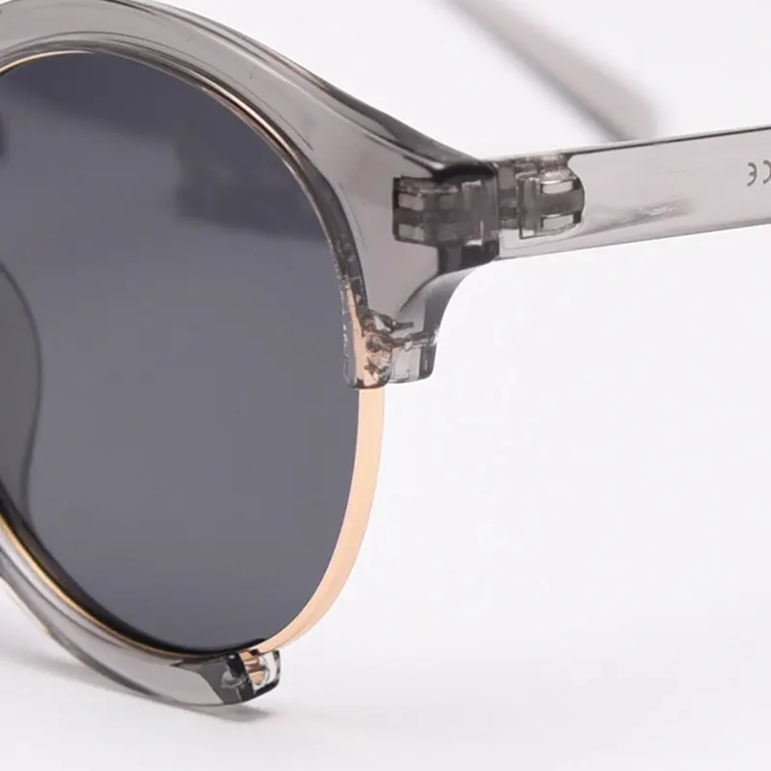 End piece detail of Boak round tr90 sunglasses RR0062402 in grey