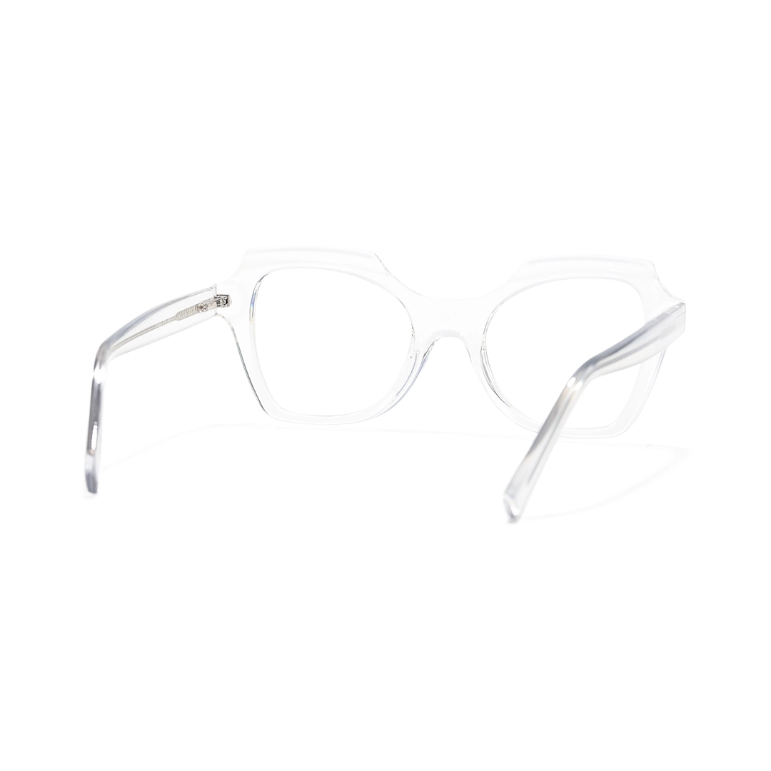 Back view of Bode geometric tr90 eyeglasses GR0402302 in clear