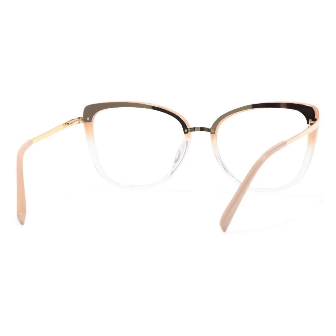 Back view of Boost cat eye tr90 eyeglasses CR0342302 in gold