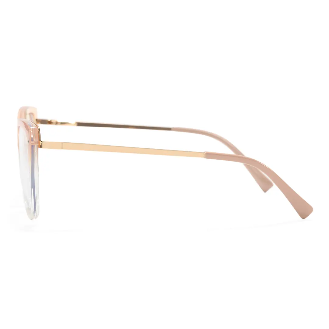 Side view of Boost cat eye tr90 eyeglasses CR0342302 in gold