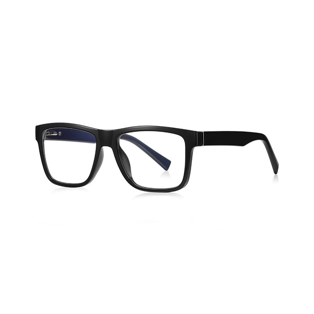 Angle view of Briony rectangle tr90 eyeglasses ER0012512 in black