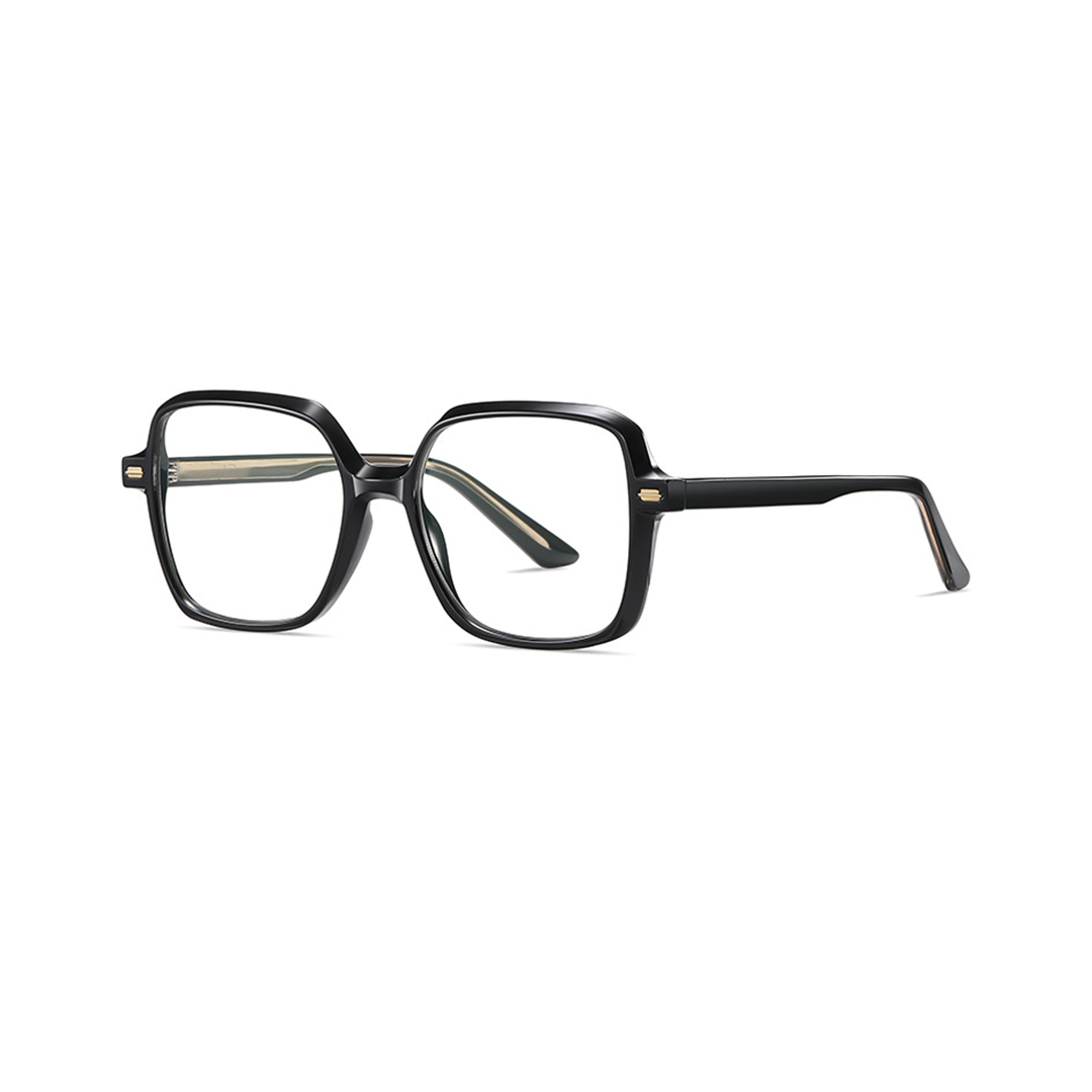 Angle view of Briseis square tr90 eyeglasses SR0362508 in black