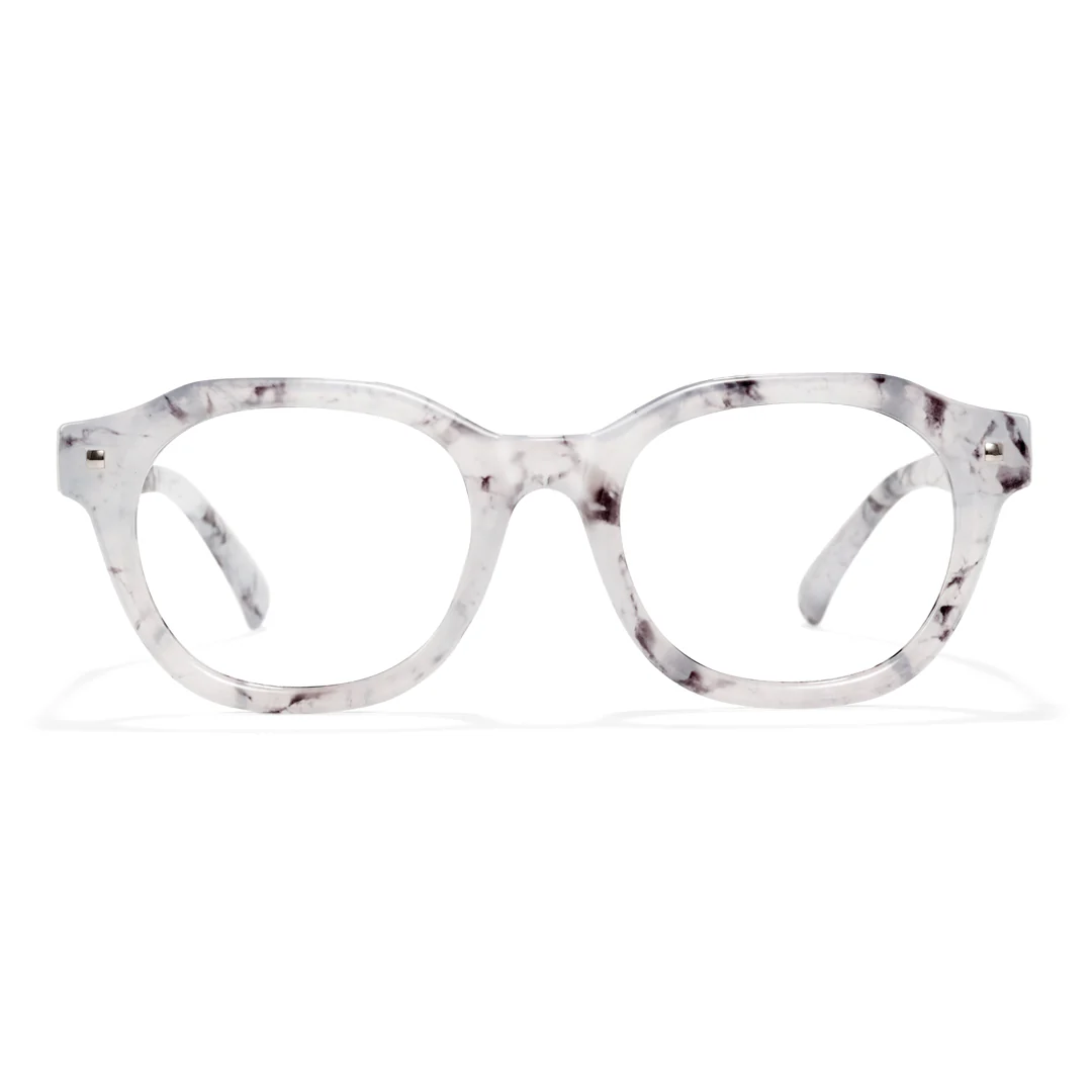 Front view of Candra square pc eyeglasses SR0012301 in grey