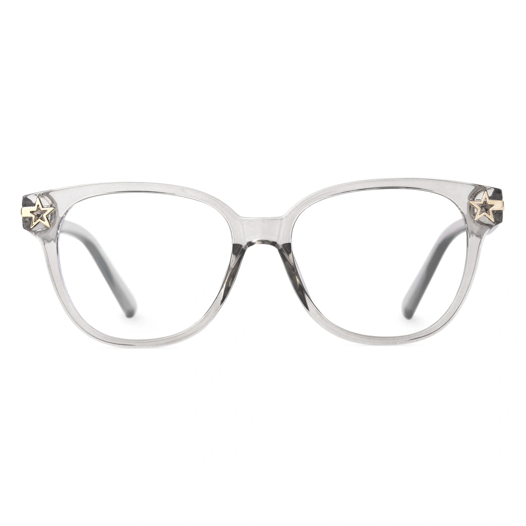 Front view of Caps square tr90 eyeglasses SR0122310 in grey